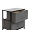 Flash Furniture Black/Gray 2 Drawer End Table Storage Organizer WX-5L200-BK-GR-GG - alternate 7